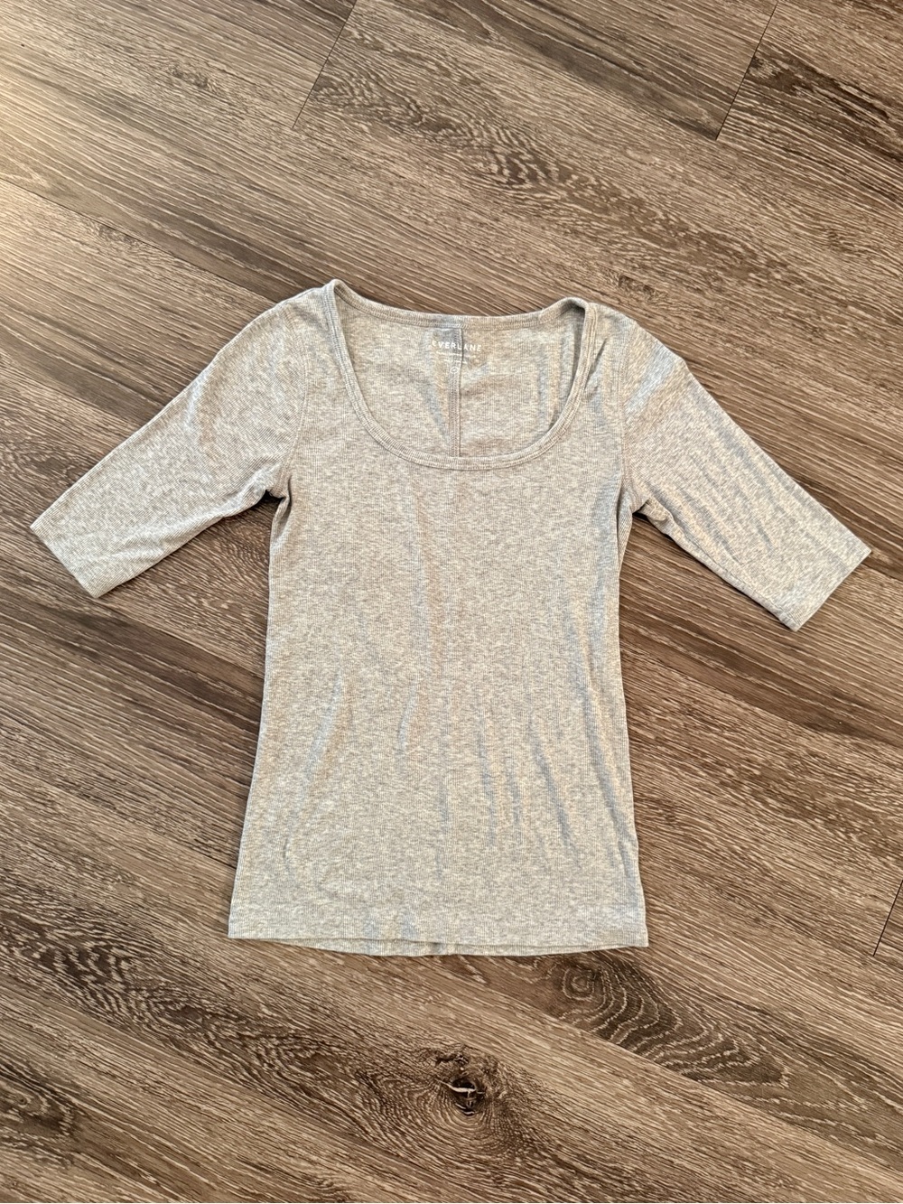 Everlane Micro Rib Scoop Neck Tee